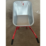 Тачка будівельна ТМ VINHOZGROUP двух колісна, 90 л 230 кг, колесо 4,00 - 8 пневматичне,підшипник d20