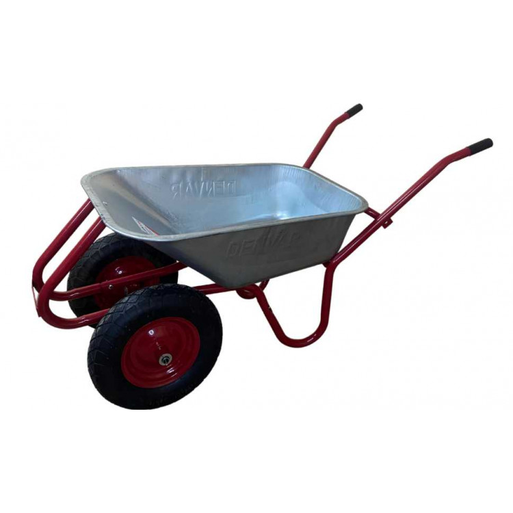 Тачка будівельна ТМ VINHOZGROUP двух колісна, 90 л 230 кг, колесо 4,00 - 8 пневматичне,підшипник d20