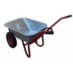 Тачка будівельна ТМ VINHOZGROUP двух колісна, 90 л 230 кг, колесо 4,00 - 8 пневматичне,підшипник d20