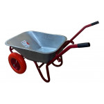 Тачка будівельна ТМ VINHOZGROUP двух колісна, 90 л 230 кг, колесо 4,00 - 8 поліуретан, підшипник d20