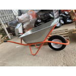 Тачка будівельна ТМ VINHOZGROUP одно колісна, 90 л 180 кг, колесо 4,00 - 8 гусматик, підшипник d20