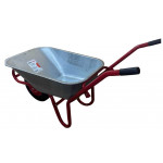 Тачка будівельна ТМ VINHOZGROUP одно колісна, 90 л 180 кг, колесо 4,00 - 8 гусматик, підшипник d20