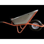 Тачка будівельна ТМ VINHOZGROUP одно колісна, 90 л 180 кг, колесо 4,00 - 8 пневматичне, підшип d20