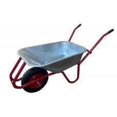 Тачка будівельна ТМ VINHOZGROUP одно колісна, 90 л 180 кг, колесо 4,00 - 8 пневматичне, підшип d20