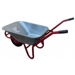 Тачка будівельна ТМ VINHOZGROUP одно колісна, 90 л 180 кг, колесо 4,00 - 8 пневматичне, підшип d20