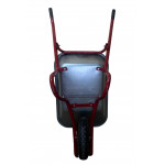 Тачка будівельна ТМ VINHOZGROUP одно колісна, 90 л 180 кг, колесо 4,00 - 8 пневматичне, підшип d20