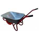 Тачка будівельна ТМ VINHOZGROUP одно колісна, 90 л 180 кг, колесо 4,00 - 8 поліуретан, підшипник d20