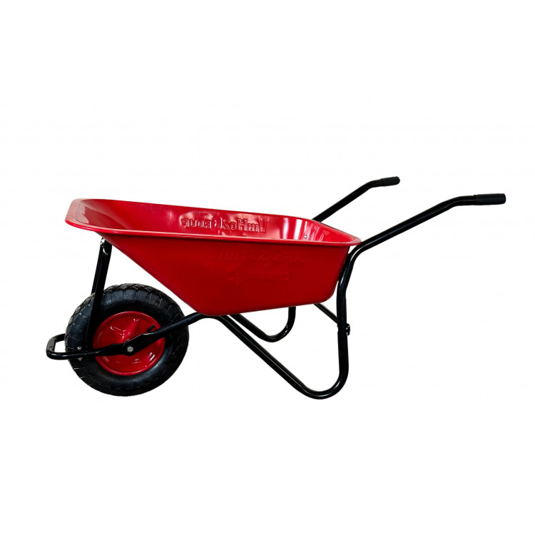 Тачка будівельна ТМ VINHOZGROUP одно колісна, 90 л 200 кг, колесо 4,00 - 8 пневматичне, підшип d20