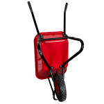 Тачка будівельна ТМ VINHOZGROUP одно колісна, 90 л 200 кг, колесо 4,00 - 8 пневматичне, підшип d20