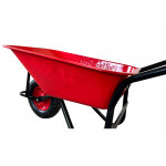 Тачка будівельна ТМ VINHOZGROUP одно колісна, 90 л 200 кг, колесо 4,00 - 8 пневматичне, підшип d20