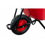 Тачка будівельна ТМ VINHOZGROUP одно колісна, 90 л 200 кг, колесо 4,00 - 8 пневматичне, підшип d20