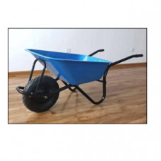 Тачка будівельна ТМ VINHOZGROUP одно колісна, 90 л 200 кг, колесо 4,00 - 8 поліуретан, підшипник d20