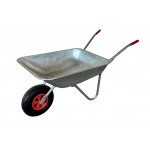 Тачка садова ТМ VINHOZGROUP одно колісна, 70 л 100 кг, колесо 3,50 - 6 пневматичне, втулка