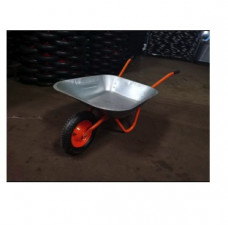 Тачка садова ТМ VINHOZGROUP одно колісна, 70 л 130 кг, колесо 3,00 - 8 пневматичне, підшиник d16