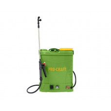 Обприскувач садовий акумуляторний Procraft AS-12 (три насадки, сталевий брандспойт 47-84см)