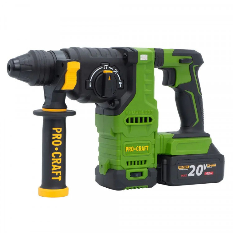 Перфоратор акумуляторний PRO-CRAFT PHA-30 (з 2 АКБ та зар. прист.) BMC КЕЙС