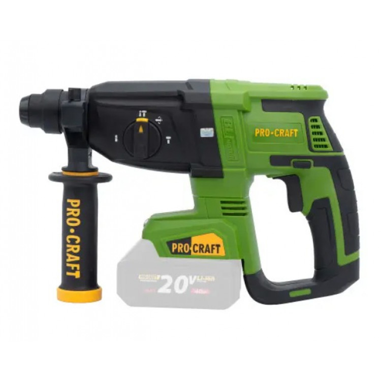 Перфоратор акумуляторний PRO-CRAFT PHA-40 (без АКБ та зар. прист.) BMC КЕЙС
