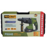 Перфоратор акумуляторний PRO-CRAFT PHA-40 (з 2 АКБ та зар. прист.) BMC КЕЙС