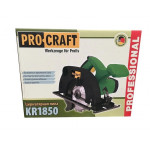 Пила циркулярна 140 мм PRO-CRAFT KR-1850 (у компл.диск, ключ, кріплення, спрямовуюча)