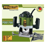 Фрезер по дереву PRO-CRAFT POB1700 (у комплекті 12 фрез на хвостовик 8мм)