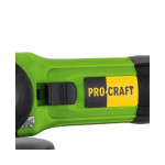 Шліфмашина кутова (болгарка) 125 мм Procraft PW-1100 ES (регулювання обертів, довжина кабелю 3м)