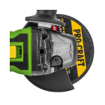 Шліфмашина кутова (болгарка) акумуляторна 125 мм PRO-CRAFT PWA-216 в кейсі + 2 батареї