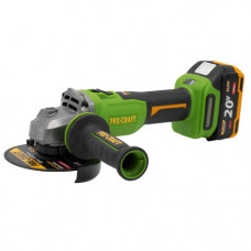 Шліфмашина кутова (болгарка) акумуляторна 125 мм PWA-220 (з 1 АКБ та зар. прист.)