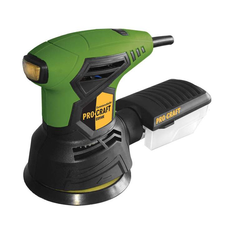 Шліфувальна ексцентрикова машина Pro-craft EX950E (однорукий, пластиковий пилозбірник)
