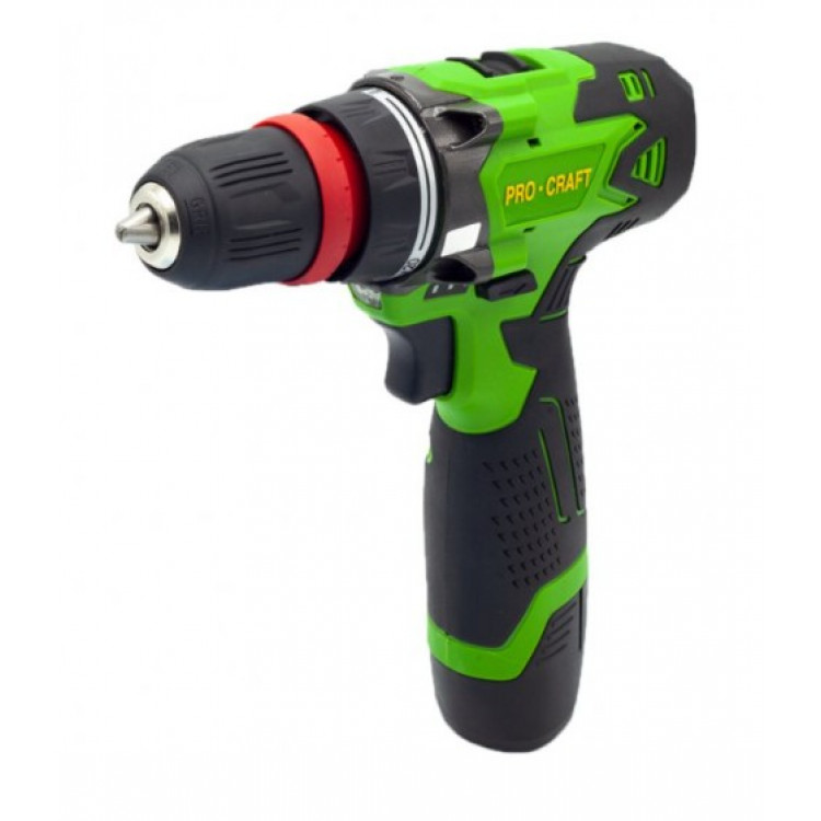 Шуруповерт акумуляторний PRO-CRAFT Industrial РА-12 Li DFR патроном  (black)