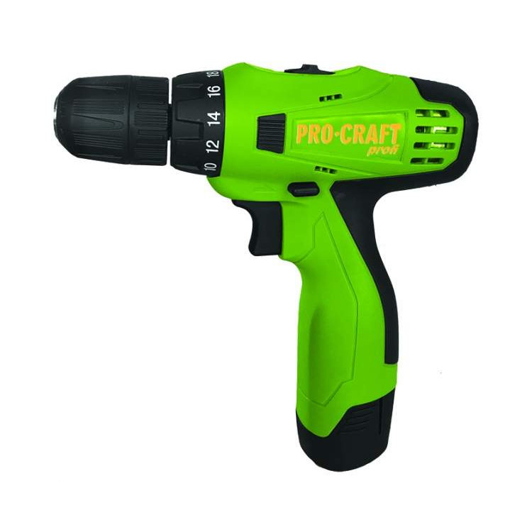Шуруповерт акумуляторний PRO-CRAFT PA-12 PRO (два акумулятора)