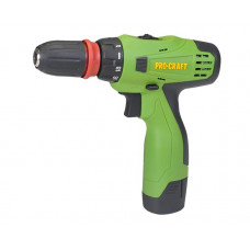 Шуруповерт акумуляторний PRO-CRAFT PA-12 PRO з картриджем DFR (дві батареї, в кейсі)