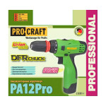 Шуруповерт акумуляторний PRO-CRAFT PA-12 PRO з картриджем DFR (дві батареї, в кейсі)