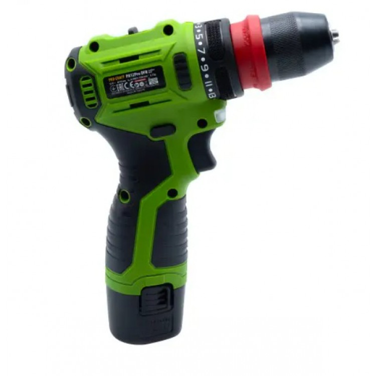 Шуруповерт акумуляторний PRO-CRAFT PA-12PRO DFR (2 АКБ) безщітковий (кейс)