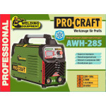 Зварювальний апарат інверторний Procraft AWН-285 (20 – 285 А, електрод 1,6 – 4,0 мм)