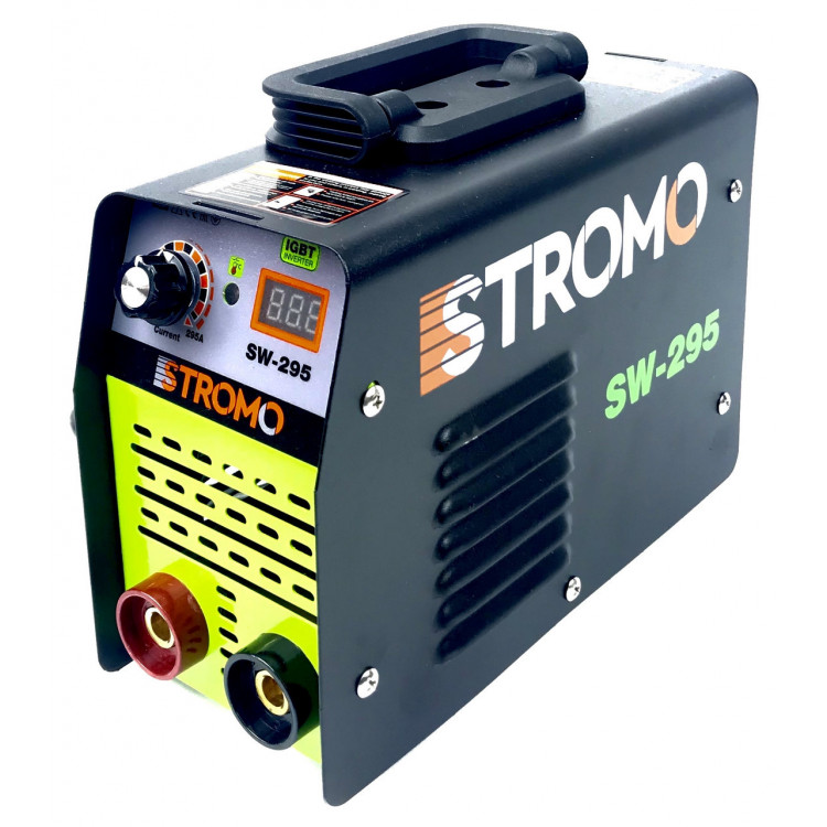 Зварювальний апарат інверторний Stromo SW295 (в комплект, маска, кабеля, щітка-молоток, ремінь)
