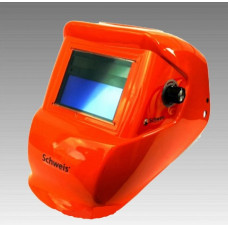 Зварювальна маска хамелеон Schweis 1190ST оранжева з фільтром автоматичного затемнення