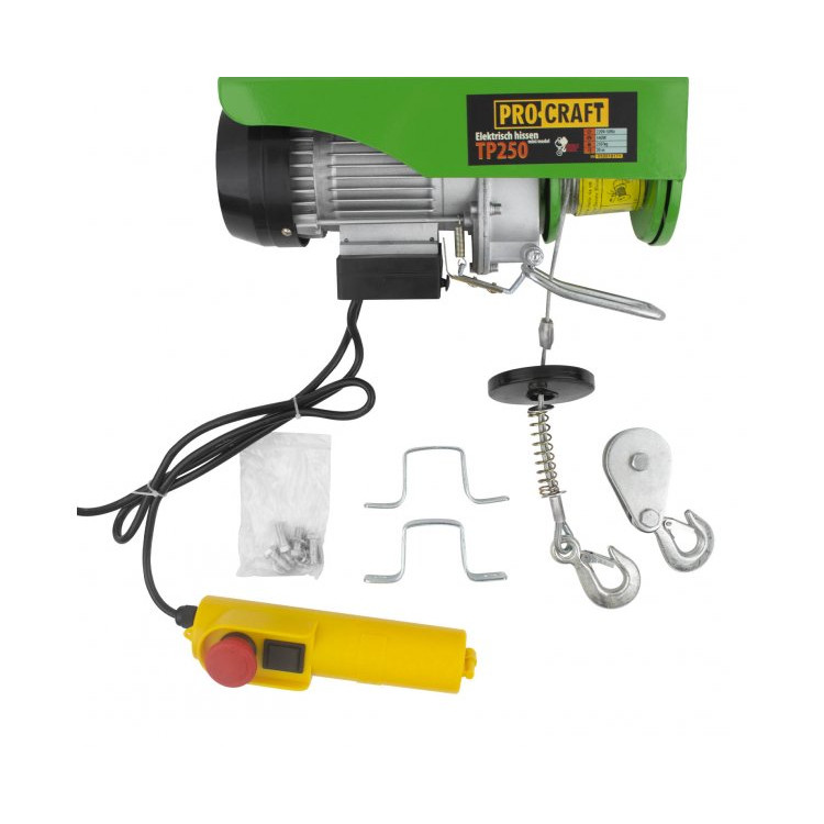 Підйомник (тельфер) PRO-CRAFT ТР250 (у комплекті трос 20м)