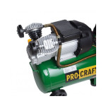 Компресор двоциліндровий 2,8 кВт 420л/хв 8бар 50л PRO-CRAFT, 2 виходи