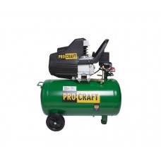 Компресор одноциліндровий 2,0 кВт 220л/хв 8бар 50л PRO-CRAFT  2 виходи