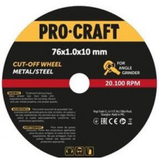 Круг відрізний по металу ?75x1.6x10 мм (до PGA12 ) PROCRAFT - ЕІ