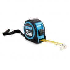 Рулетка 3 м*16 мм APRO обгумована з магнітом