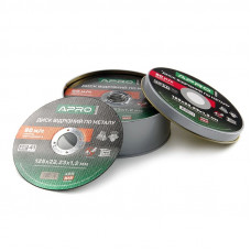 Диск відрізний по металу в кейсі 125х1.2х22.2 мм зелений (25 шт в кейсі)