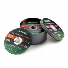 Диск відрізний по металу в кейсі 125х1.6х22.2 мм зелений (25 шт в кейсі)