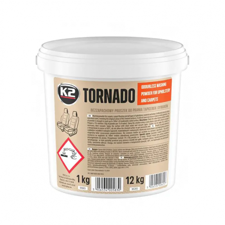 К2  PRO TORNADO Засіб для миття та очищення обивки та килимів  1л M885