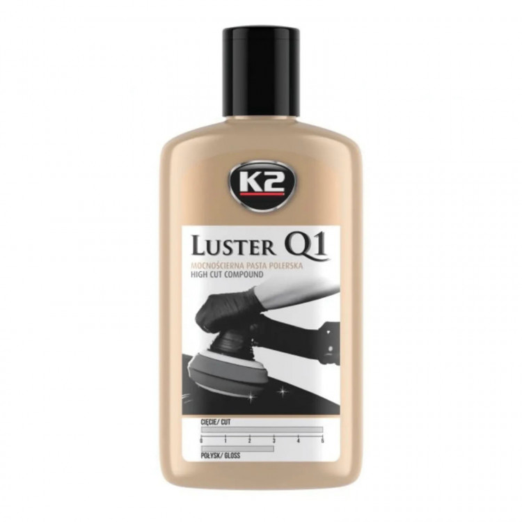 K2 Luster Q1 Паста для полірування кузова, біла, високоабразивна 250г  L1200N