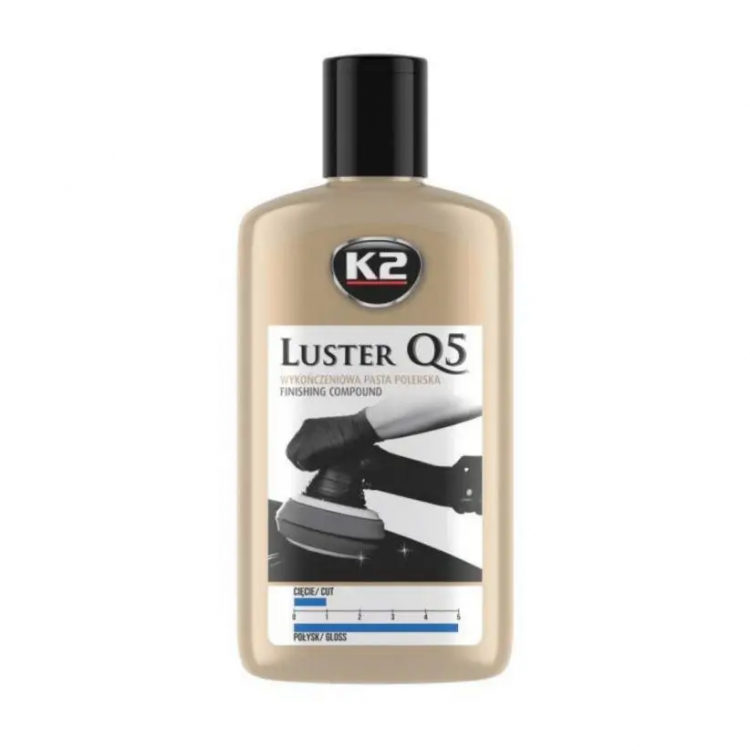 K2 Luster Q5 Паста для полірування кузова, блакитна, фінішна  250г  L5200N