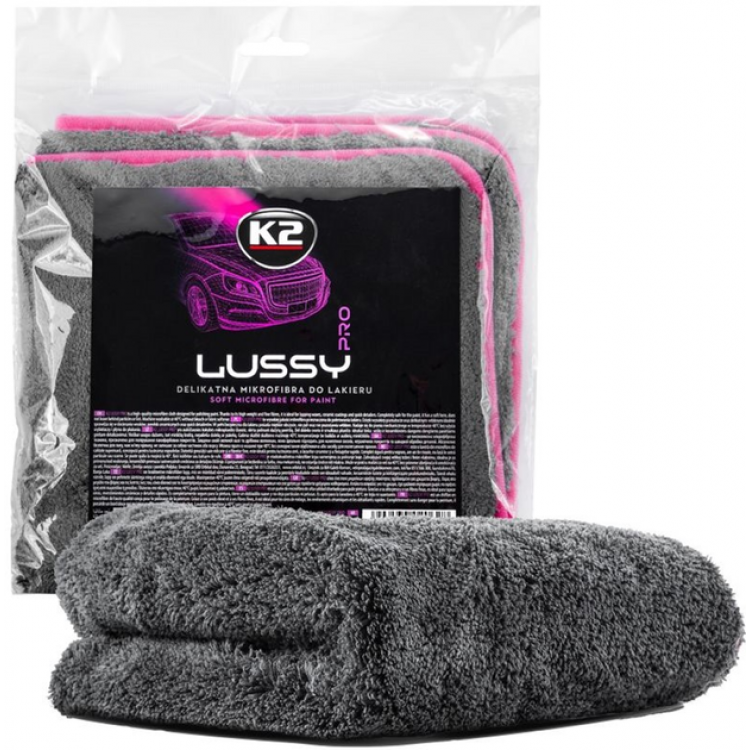 К2 LUSSY PRO Рушник для сушки лакофарбової поверхні, мікрофібра 40х40см  D0222