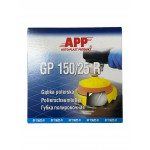 APP Круг полірувальний на липучці, білий GP150R d150 (h=2.5)