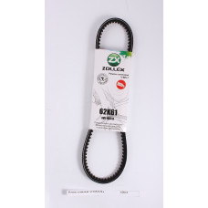 Zollex Ремінь Генератора  клиновий 62К61 (2108-09, .AV10x713 La)