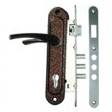 Замок врізний Аріко 85 мм кичневий